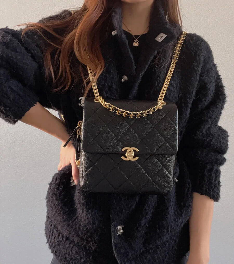Chanel Backpack in Grained Calfskin AS3108