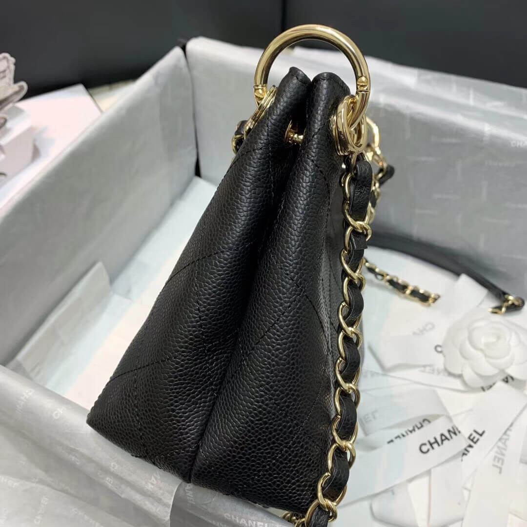Chanel Grained Calfskin Small Hobo Bag AS1461