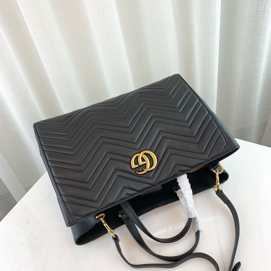 Gucci GG Marmont Medium Matelasse Top Handle Bag 443505