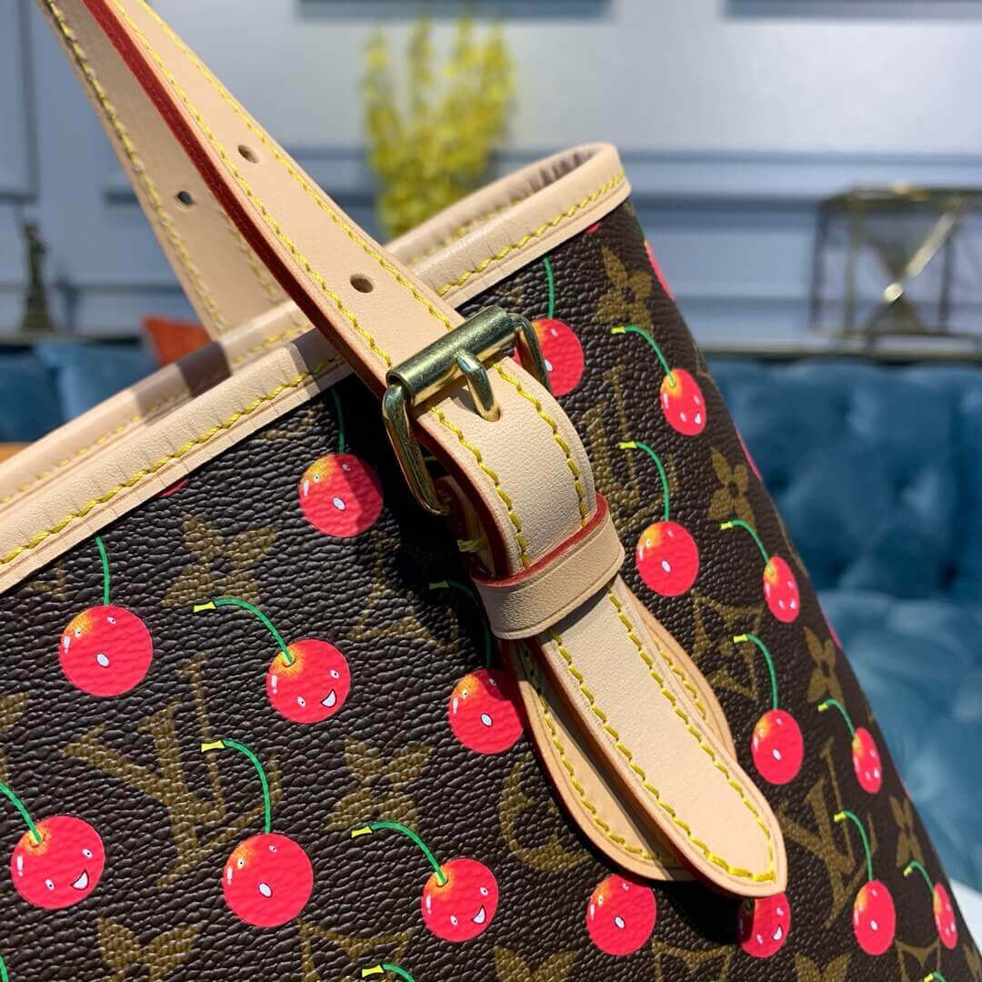 Louis Vuitton Monogram Cherry Petit Bucket M42238