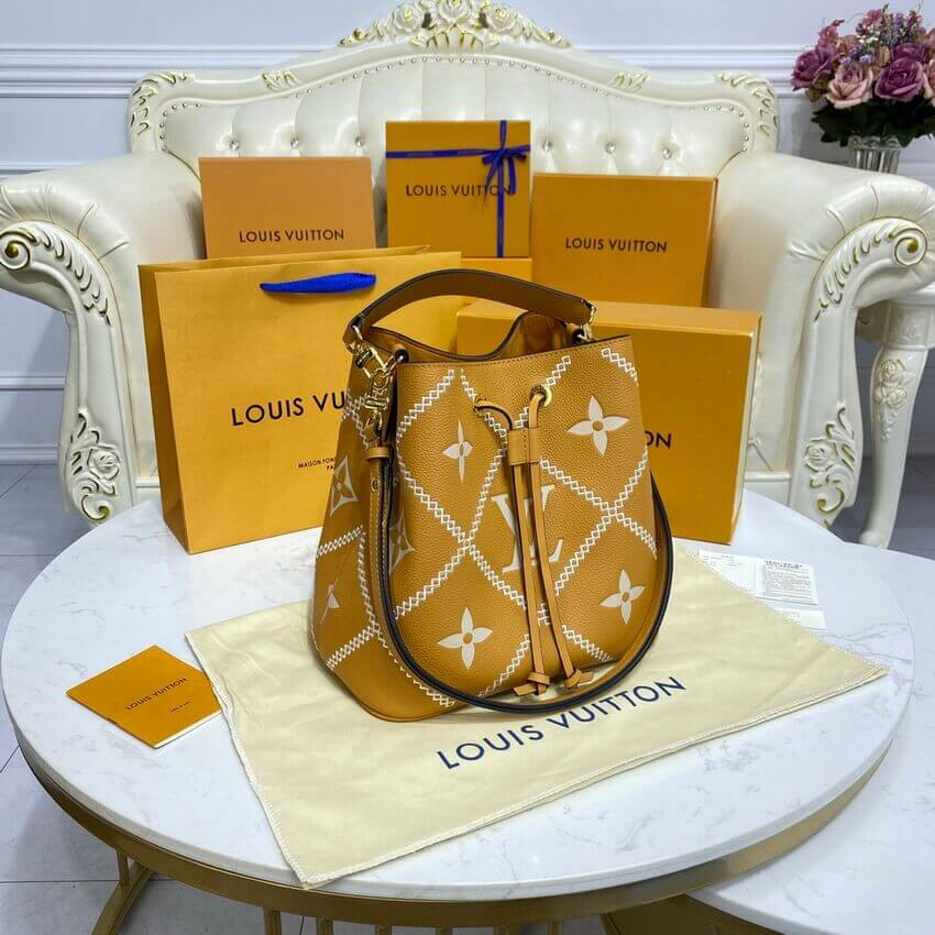 Louis Vuitton Neonoe MM M46029 Arizona Brown/Creme Beige