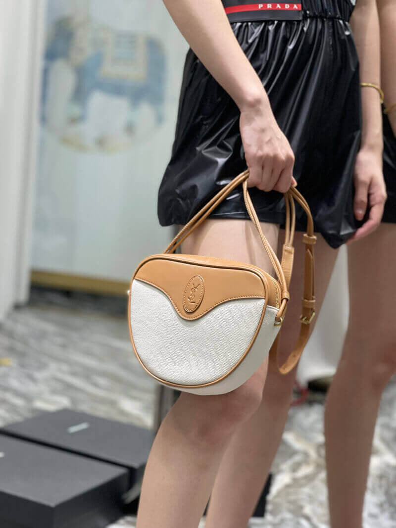 Saint Laurent YSL Le Monogramme Cœur Bag 675260 Brown Gold