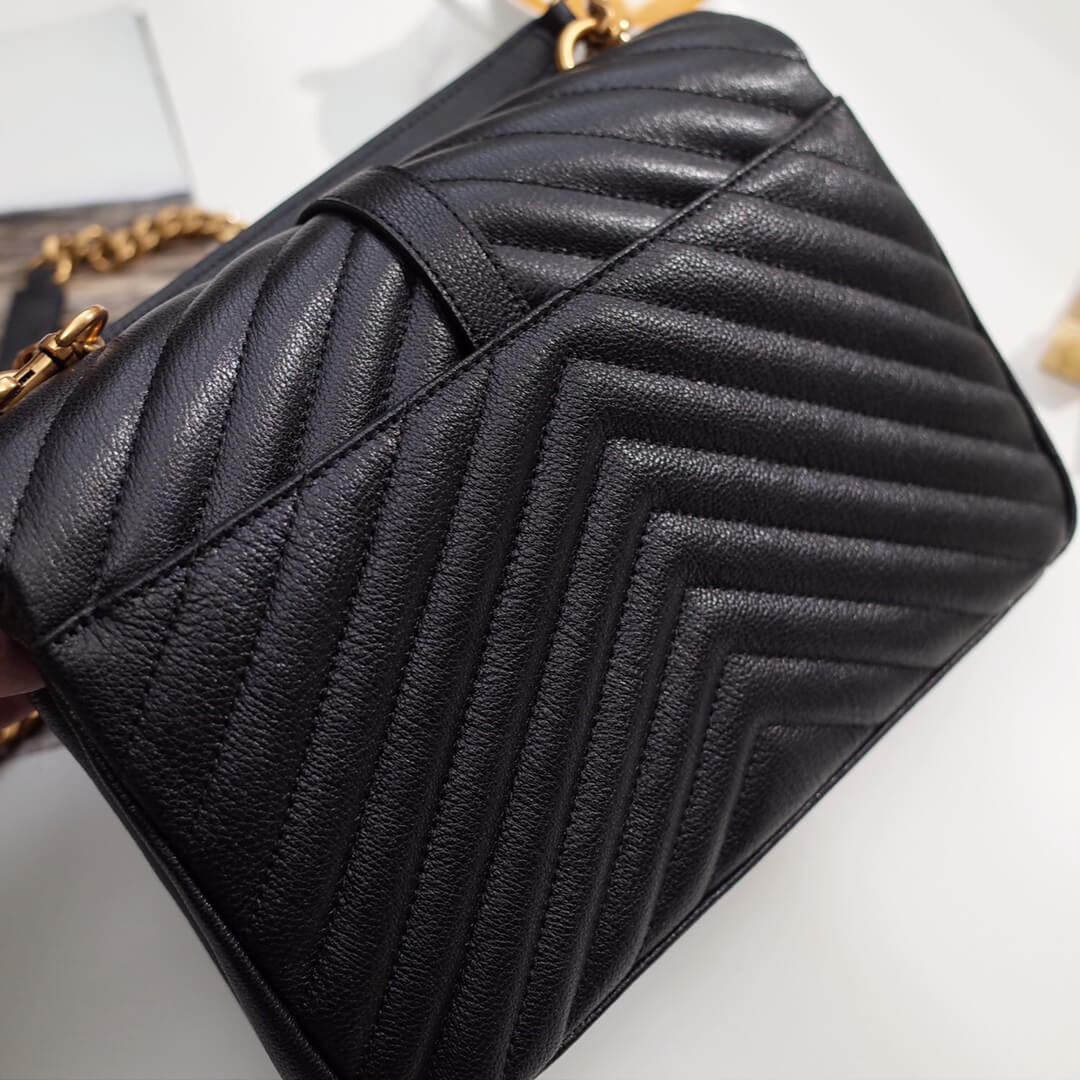 Saint Laurent Medium Collège Bag 392737 Black