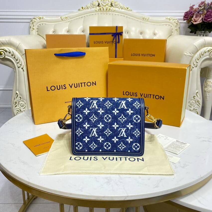 Louis Vuitton Monogram Denim Mini Dauphine M59716