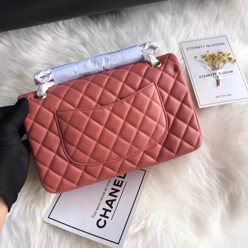 Chanel 1112 Rose Quartz Medium Size 2.55 Lambskin Leather Flap Bag