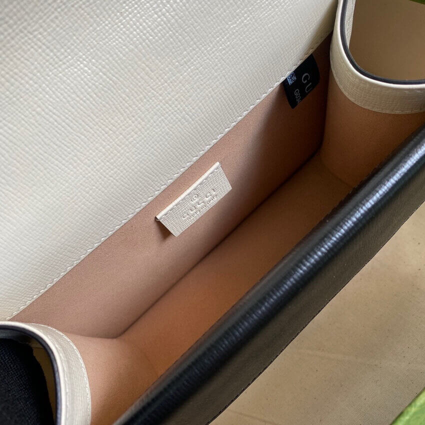 Gucci Dionysus Mini Bag 421970 Orange White Leather