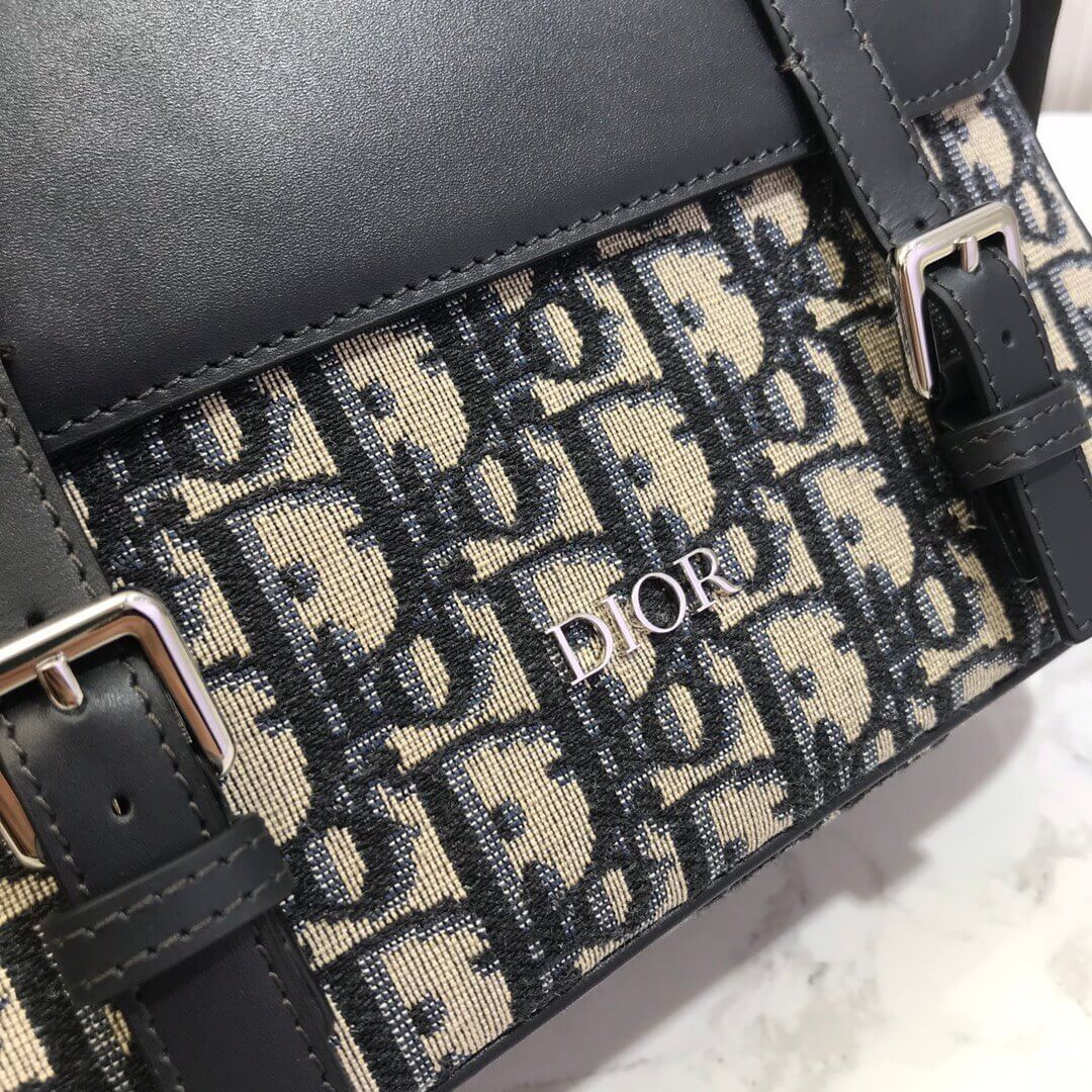 Christian Dior Oblique Canvas and Calfskin M9994