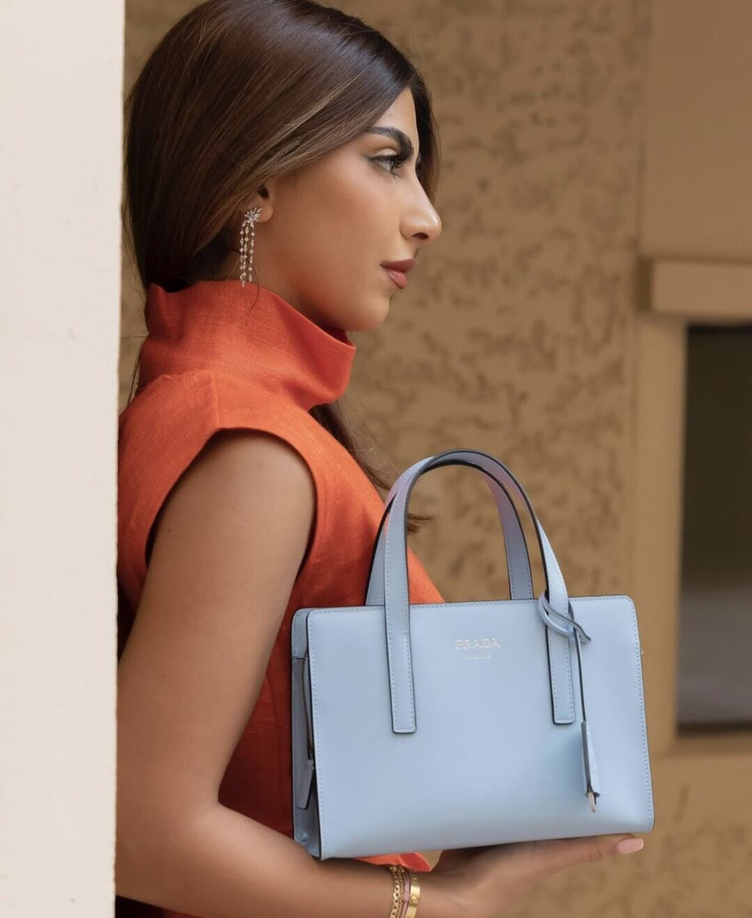 Prada Re-Edition 1995 Brushed-Leather Mini Handbag 1BA357