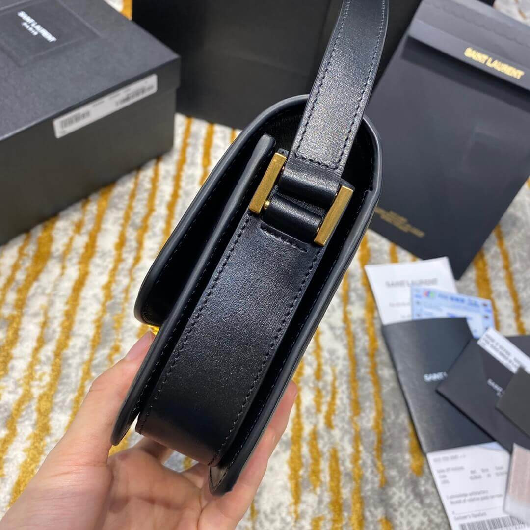 Saint Laurent YSL Solferino Small Satchel In Box Leather 634306