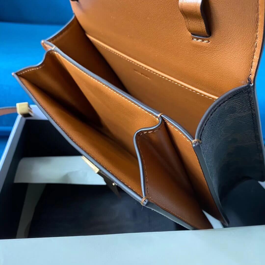 Celine Small Classic Bag In Triomphe Canvas 189183