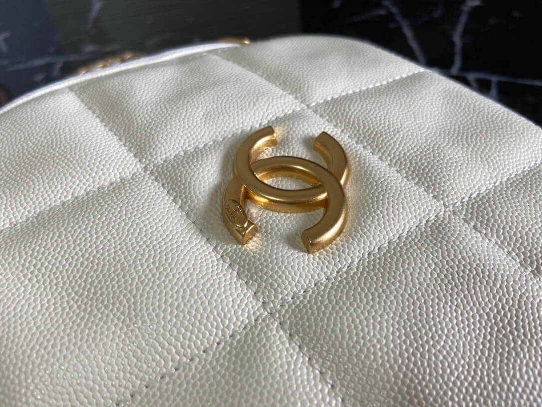 Chanel Small Diamond Bag AS2201 in Grained Calfskin