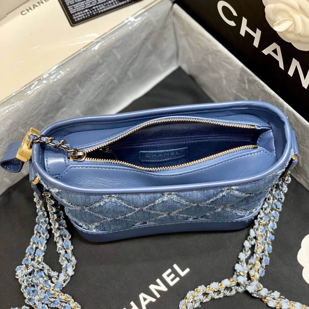 Chanel Gabrielle Small Hobo Bag Denim Calfskin A91810