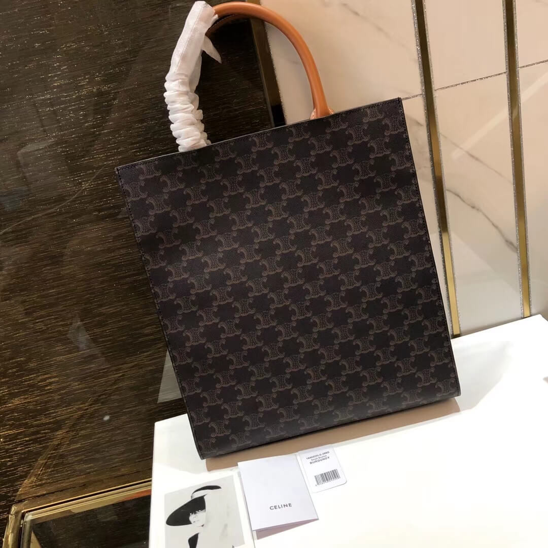 Celine Small Cabas Vertical In Triomphe Canvas 191542