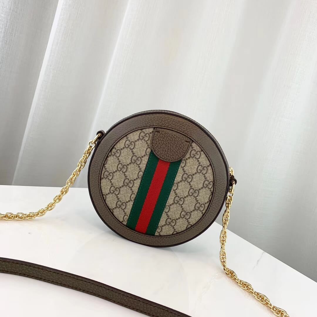 Gucci Ophidia Mini GG Round Shoulder Bag 550618