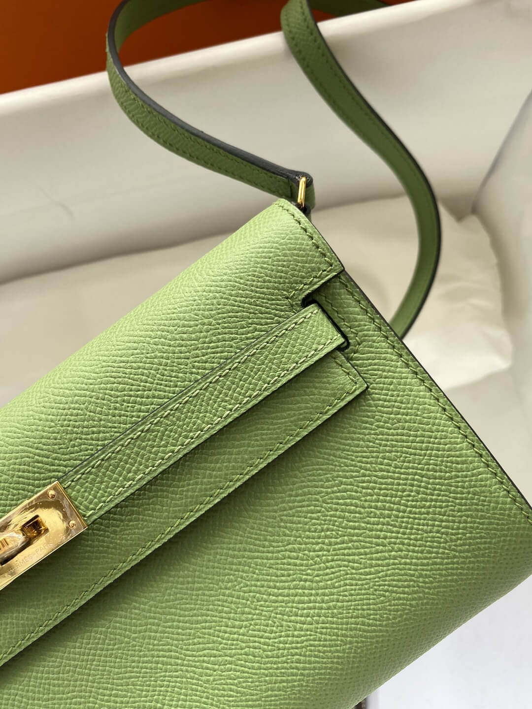 Hermes Kelly Wallet to Go Woc 499041 Green