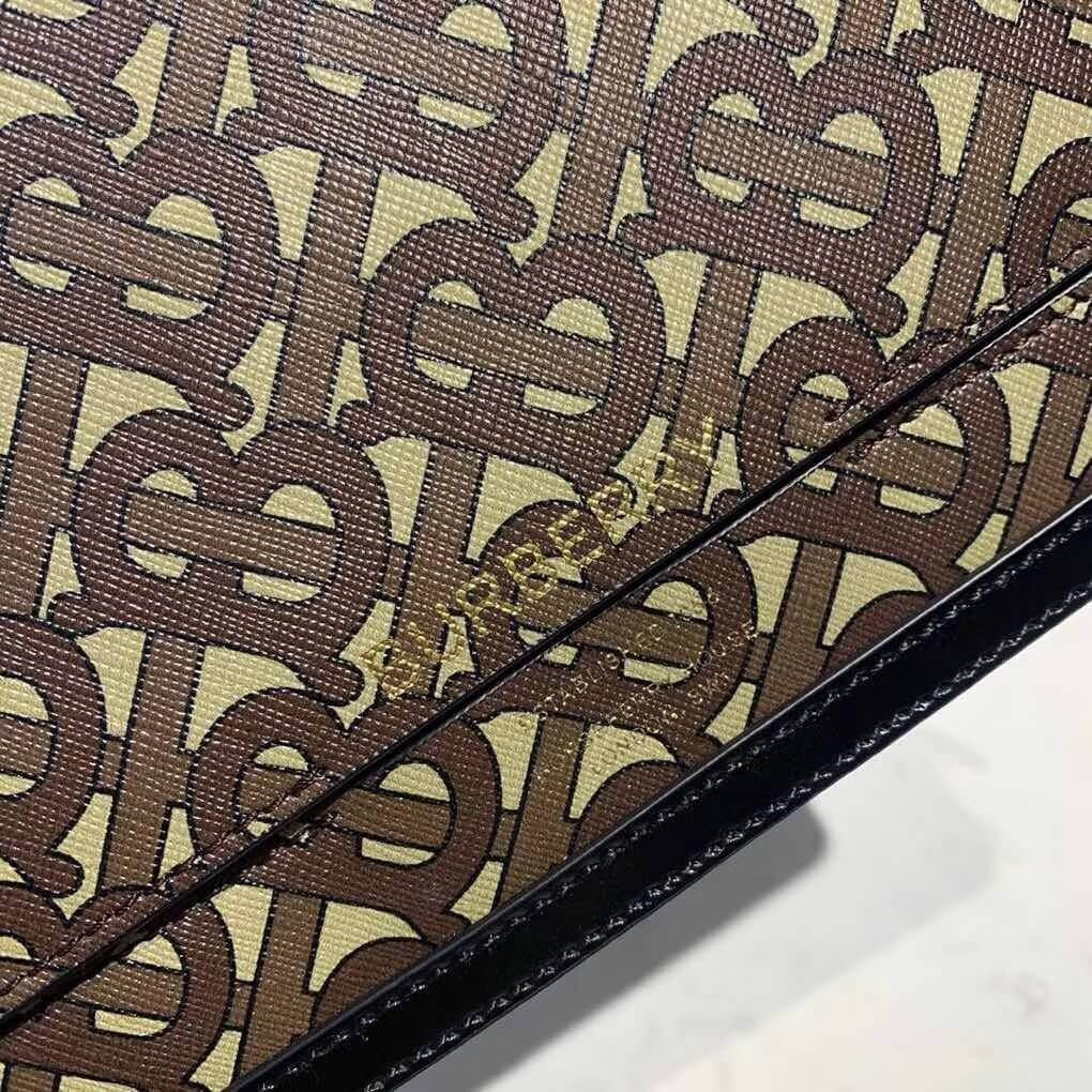Burberry Small Monogram Print E-canvas Grace Bag 80264311