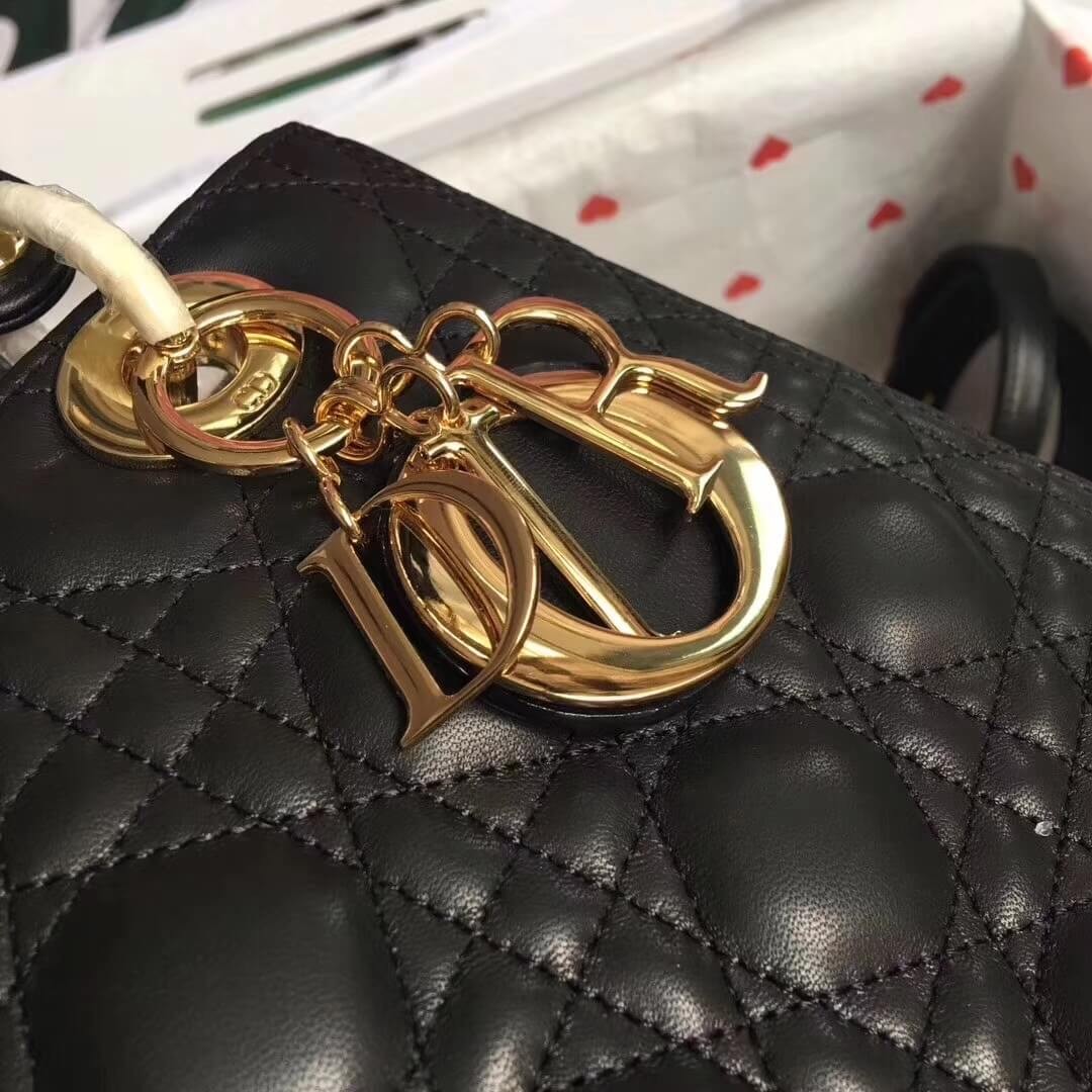 Christian Dior Lambskin Lady Dior Bag 44551