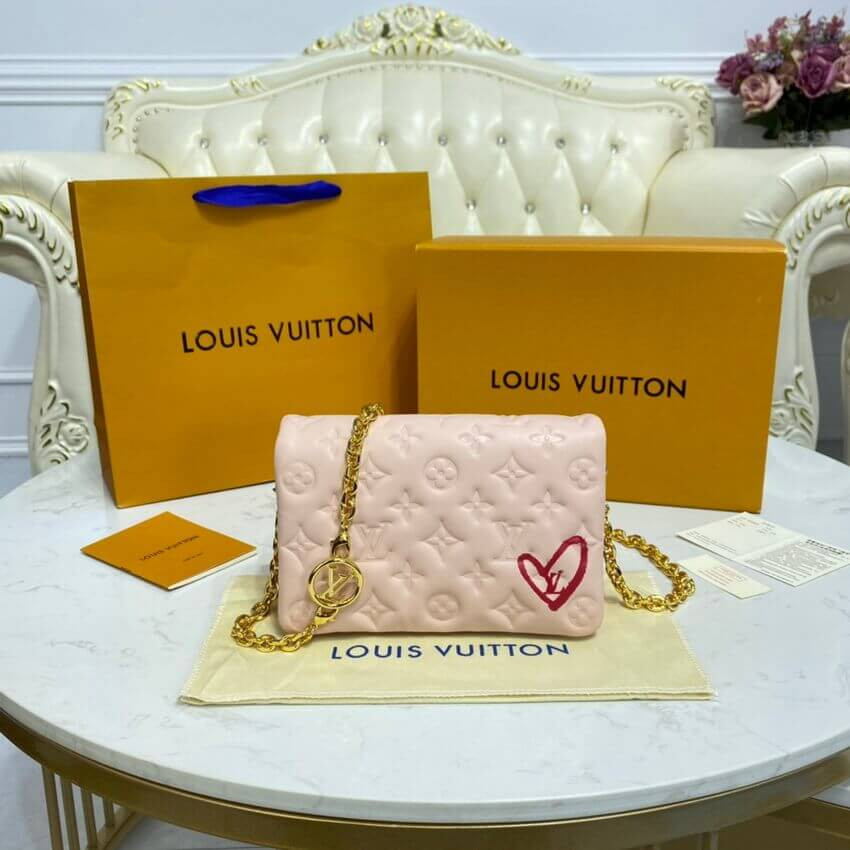 Louis Vuitton Limited Edition Pochette Coussin M80834 Dragee Pink