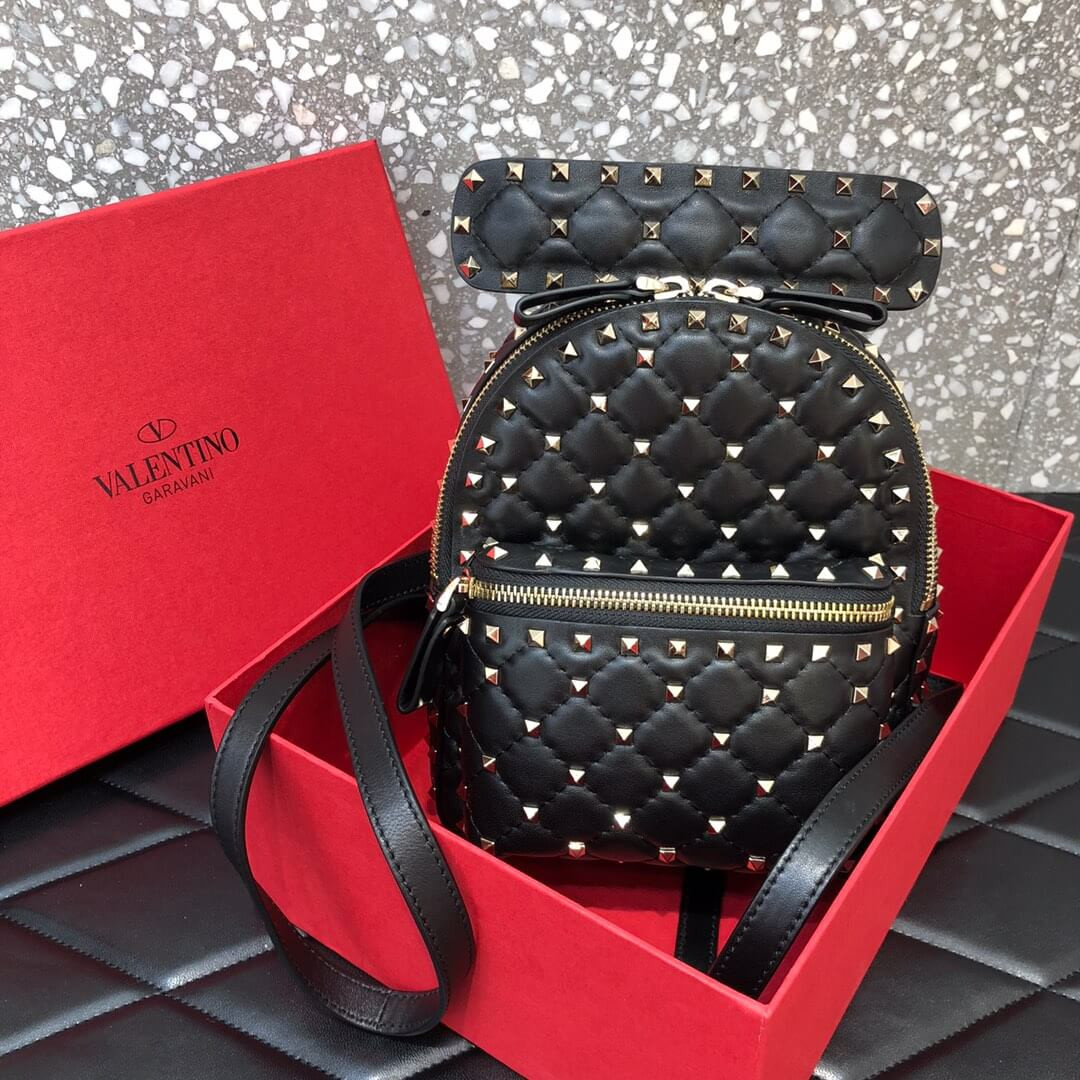 Valentino Garavani Rockstud Spike Mini Backpack 0630J