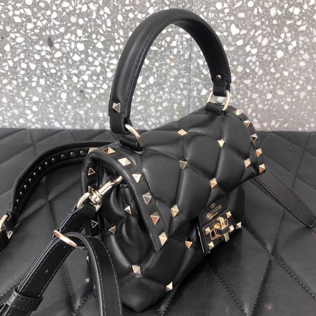 Valentino Garavani Candystud Mini Leather Shoulder Bag 0220