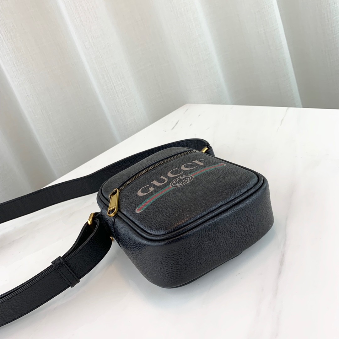 Gucci Print Leather Shoulder Bag 574803