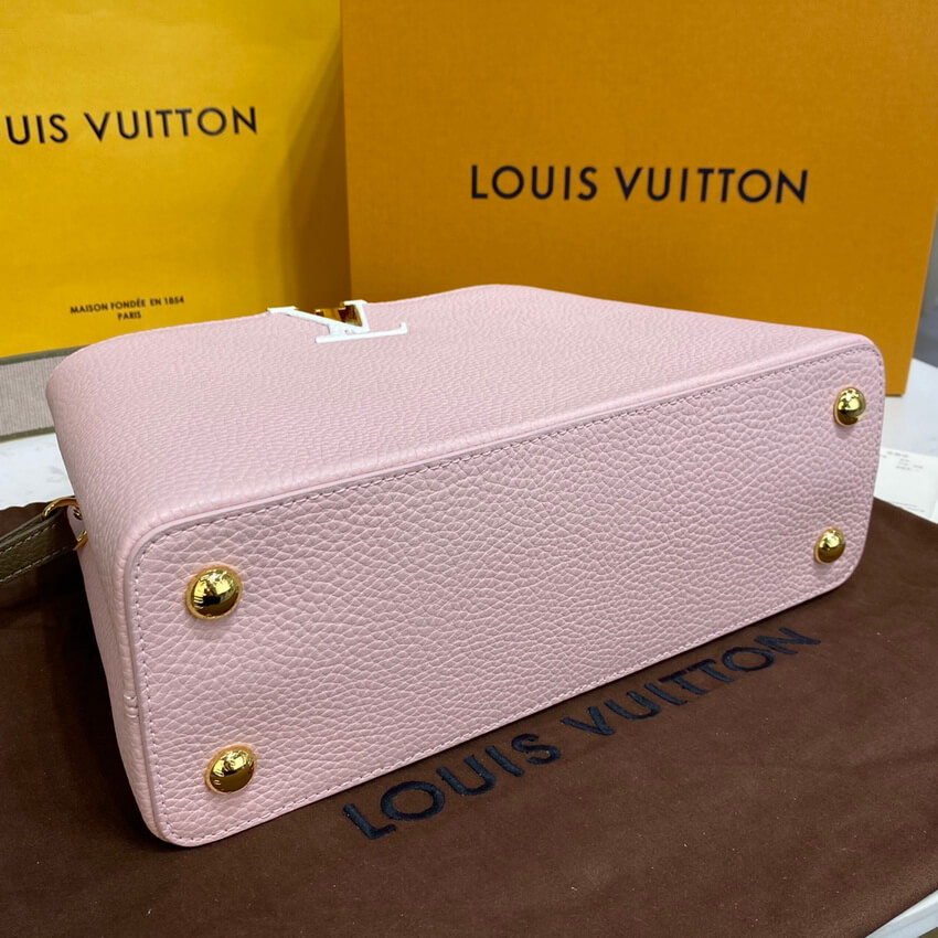 Louis Vuitton Capucines MM M59020 Rose/Beige