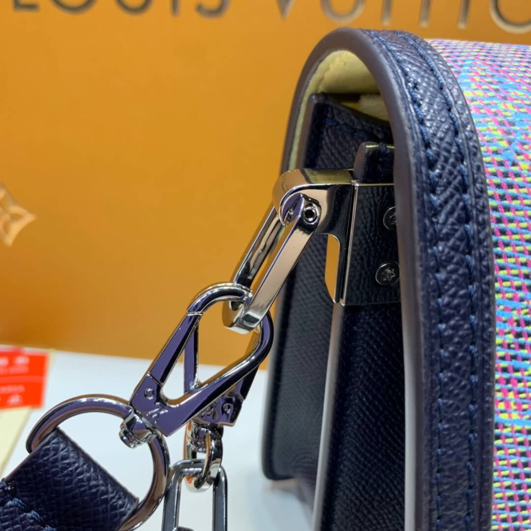 Louis Vuitton Printed Calf Leather Mini Dauphine M55454