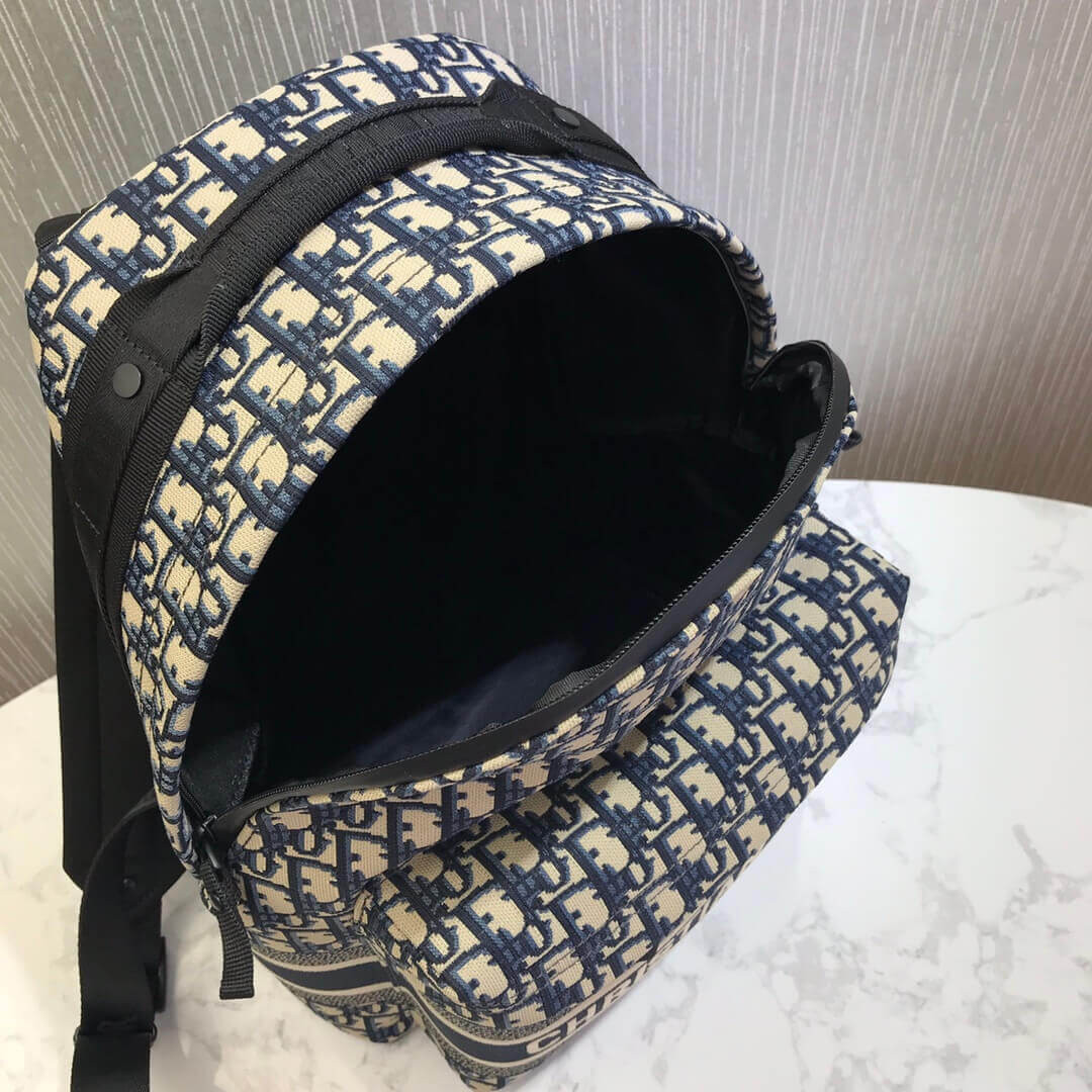 Christian Dior Oblique Jacquard Diortravel Backpack M6104