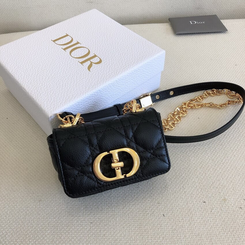 Christian Dior Micro Caro Bag Supple Cannage Calfskin S2022