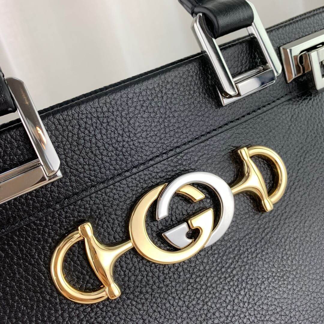 Gucci Zumi Grainy Leather Small Top Handle Bag 569712