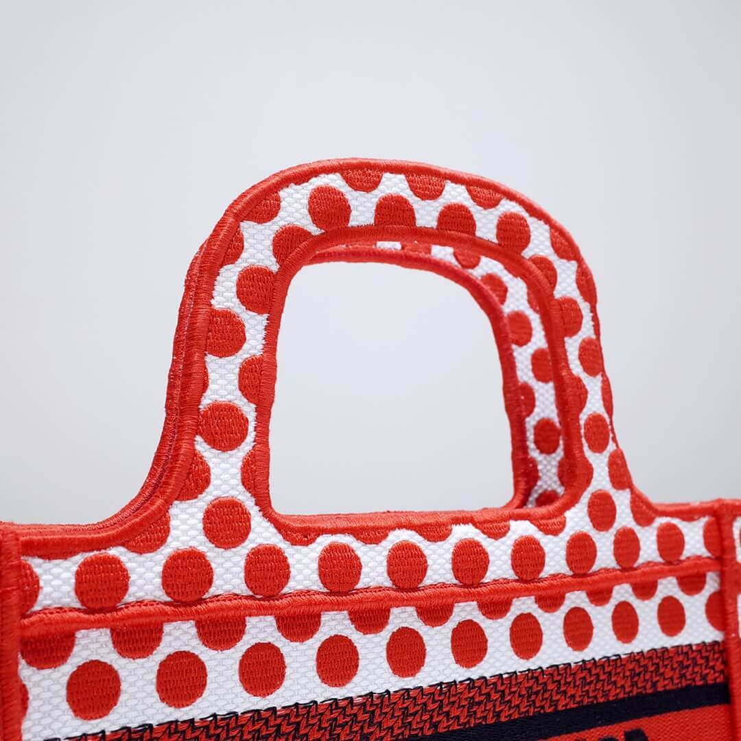Dior Polkadot Dioramour Mini Book Tote Bag S5475