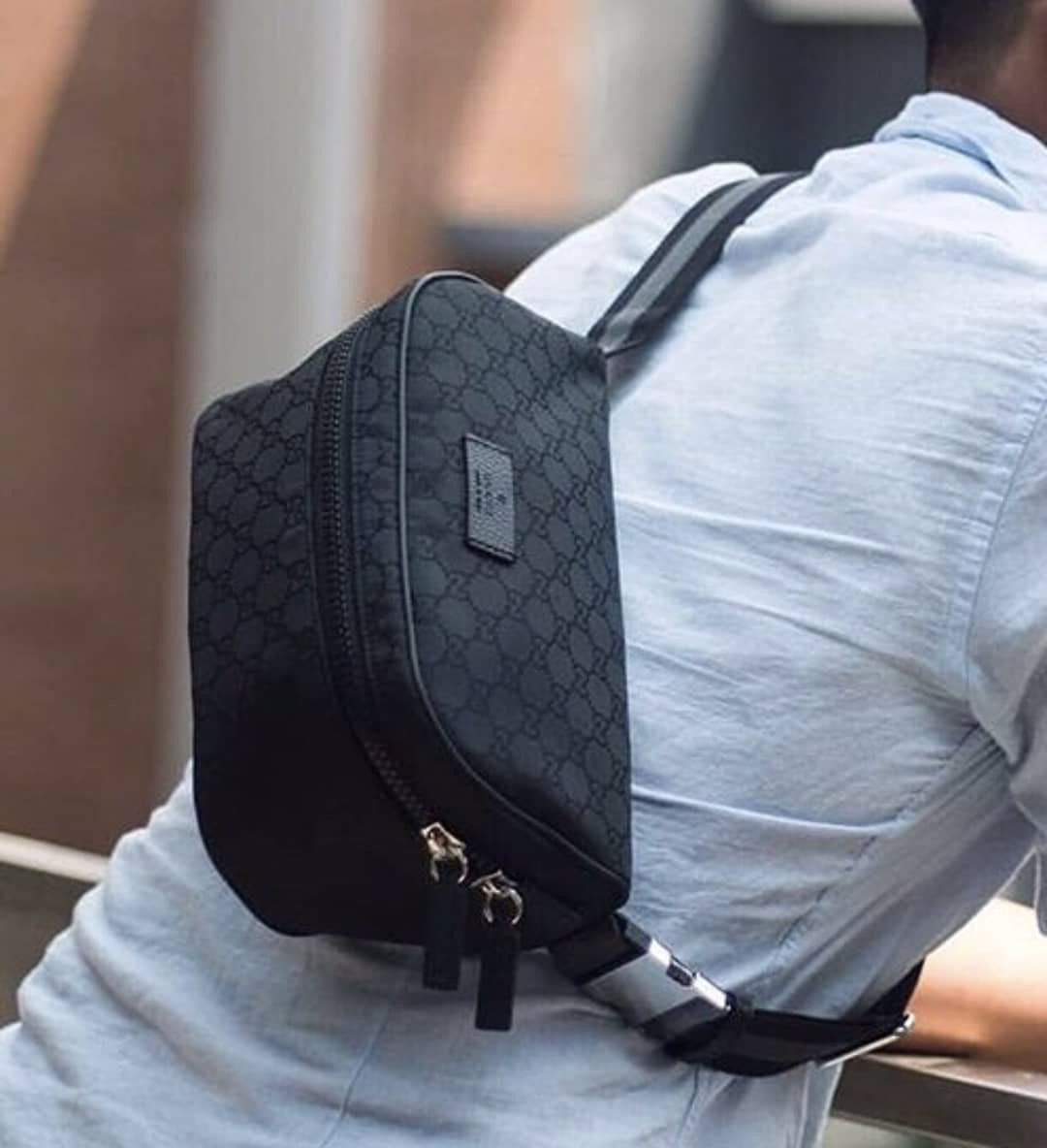 Gucci GG Guccissima Nylon Waist Crossbody Bag 449182