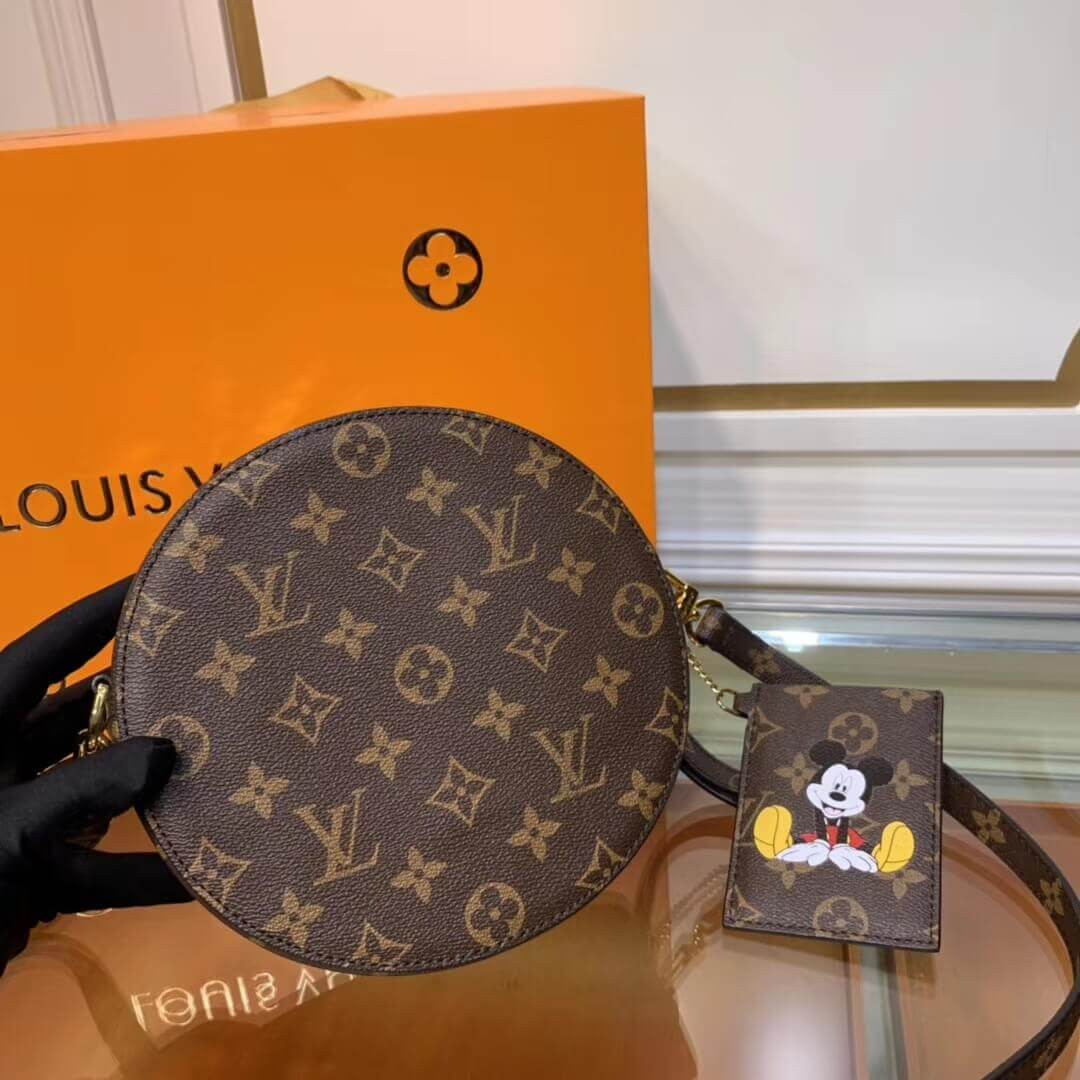 Louis Vuitton Monogram Mickey Print Round Bag M49986