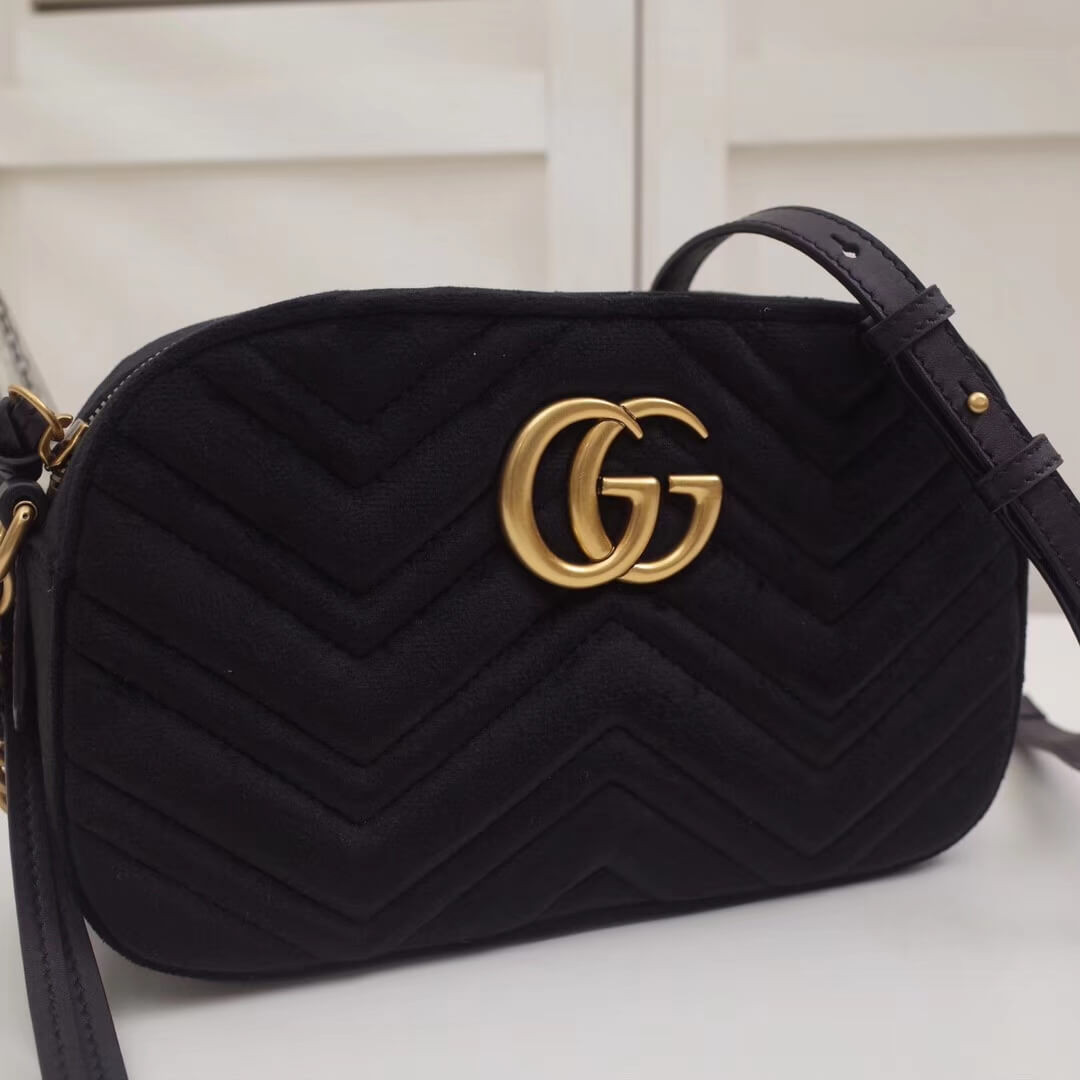 Gucci GG Marmont Velvet Small Shoulder Bag 447632