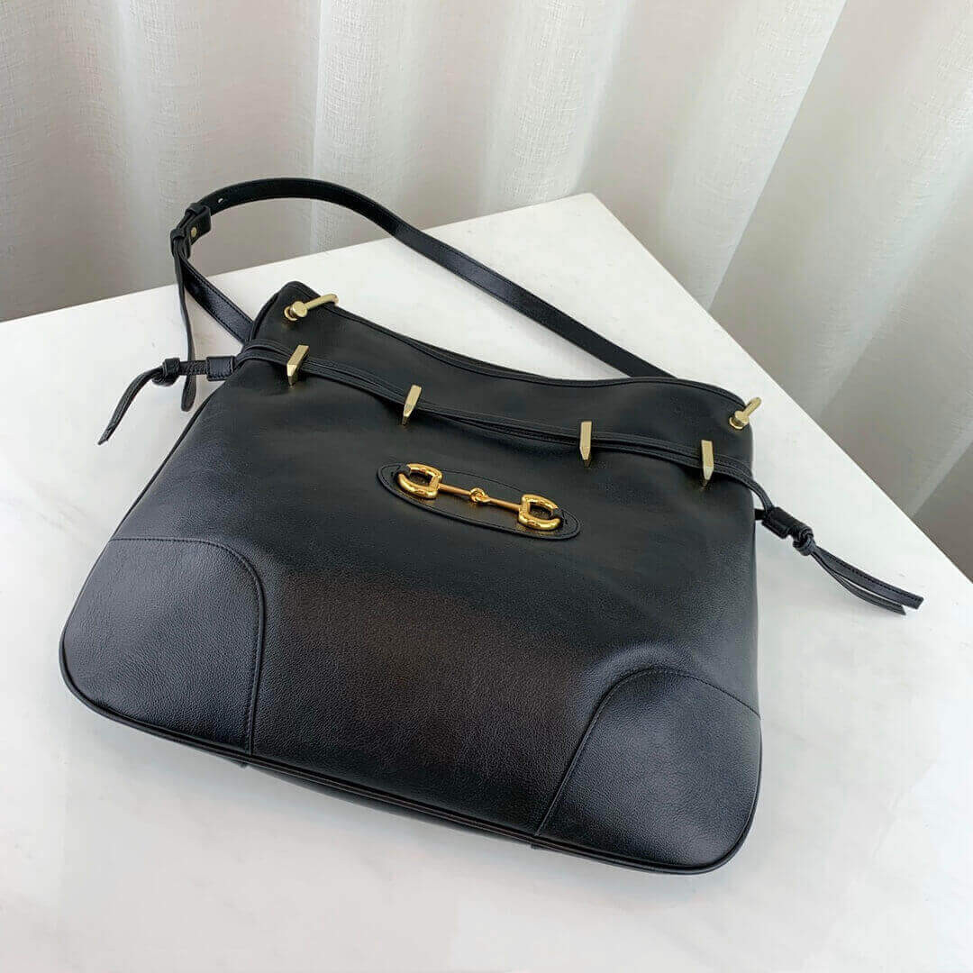 Gucci 1955 Horsebit Tanned Leather Messenger Bag 602089