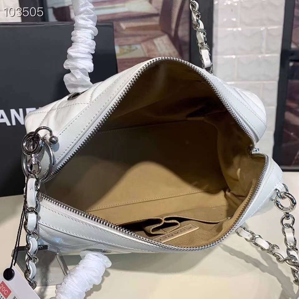 Chanel Small Bowling Bag in Calfskin AS1321