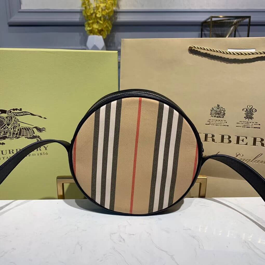 Burberry Icon Stripe Cotton Crossbody Bag 80112291