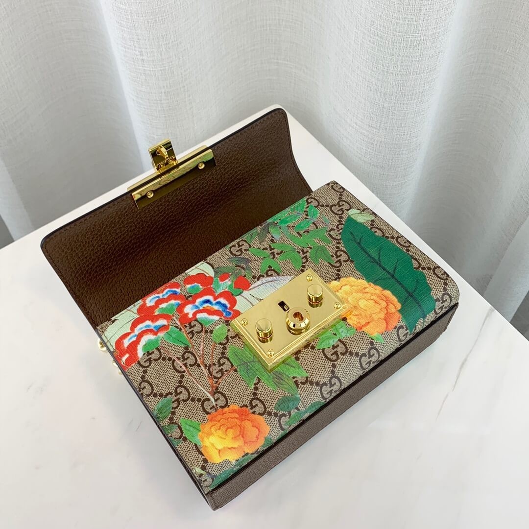 Gucci Padlock Small Gucci Tian Shoulder Bag 409487