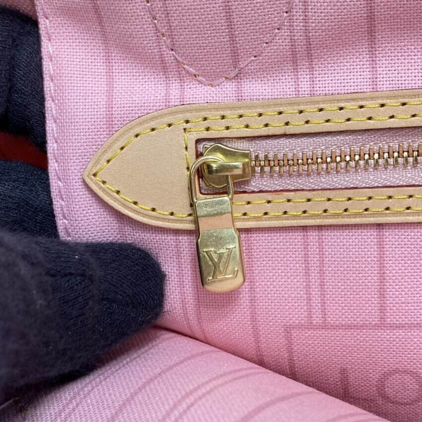 Louis Vuitton Damier Azur Neverfull PM N41362 Pink