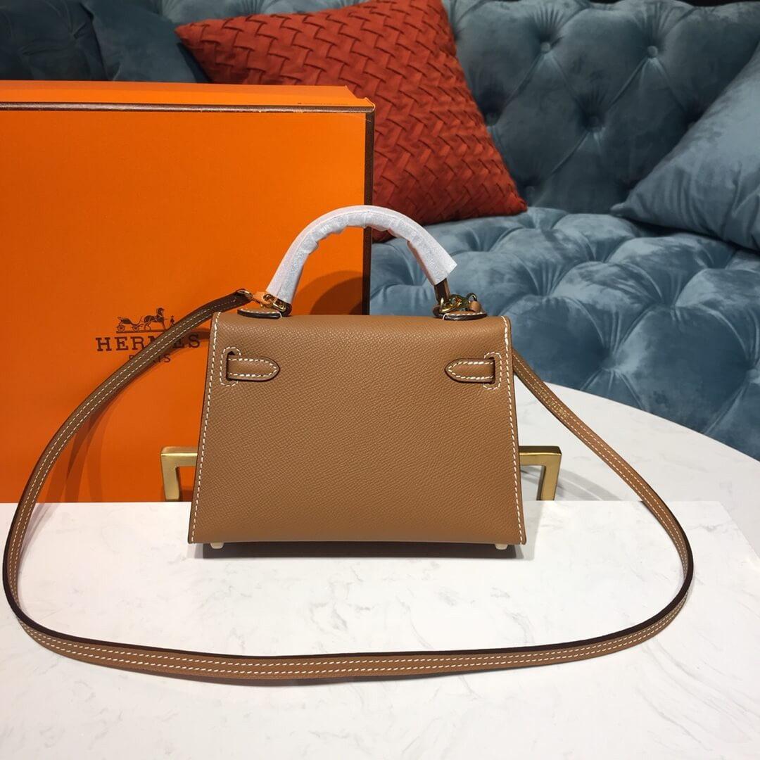 Hermes Kelly Bag 19cm in Epsom Leather