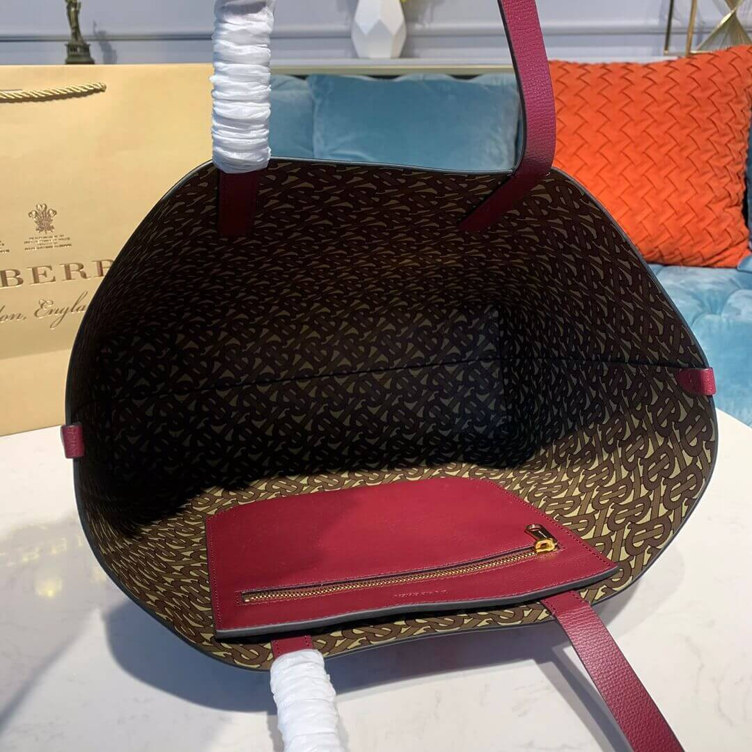 Burberry Embossed Monogram Motif Leather Tote 80196281