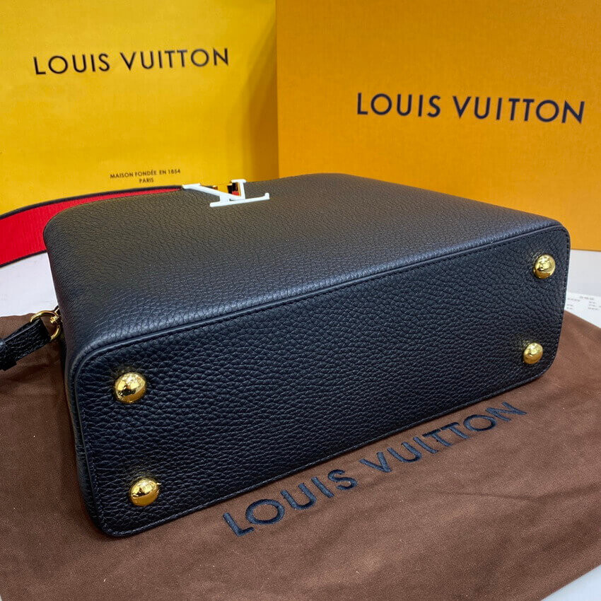 Louis Vuitton Capucines MM M59020 Noir/Rouge