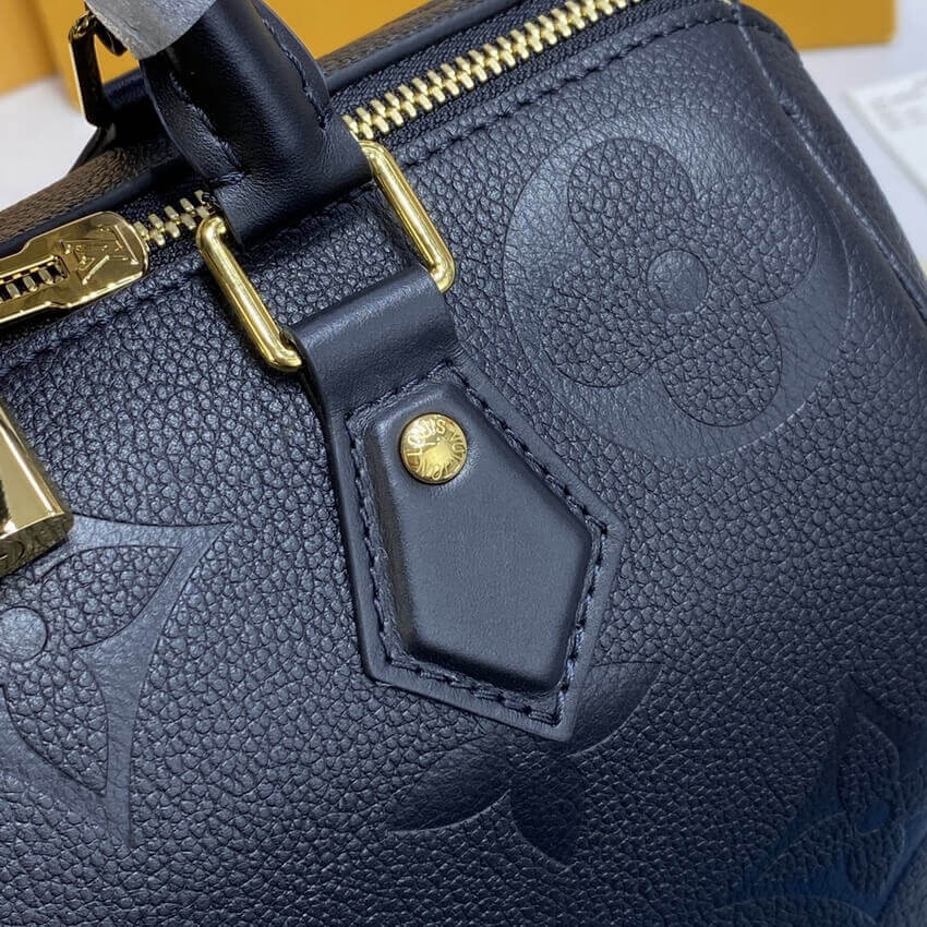 Louis Vuitton Monogram Empreinte Speedy Bandouliere 25 Black