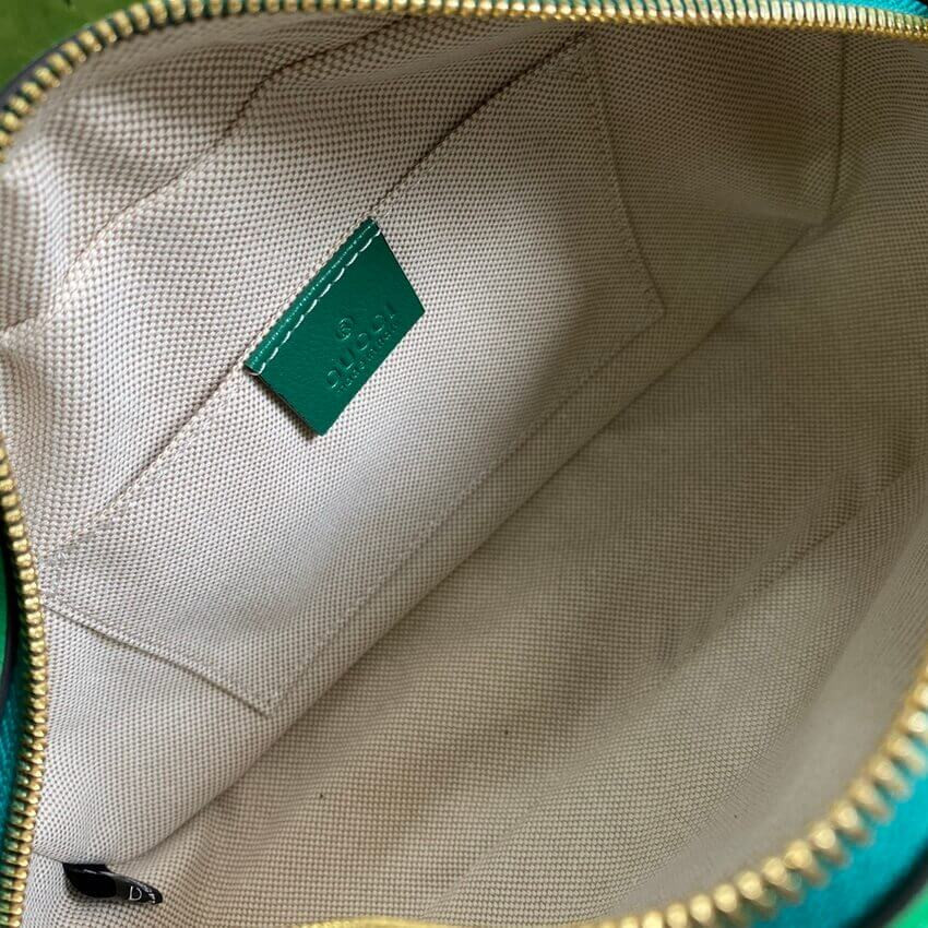 Gucci GG Marmont Small Shoulder Bag 447632 Green and Emerald Leather