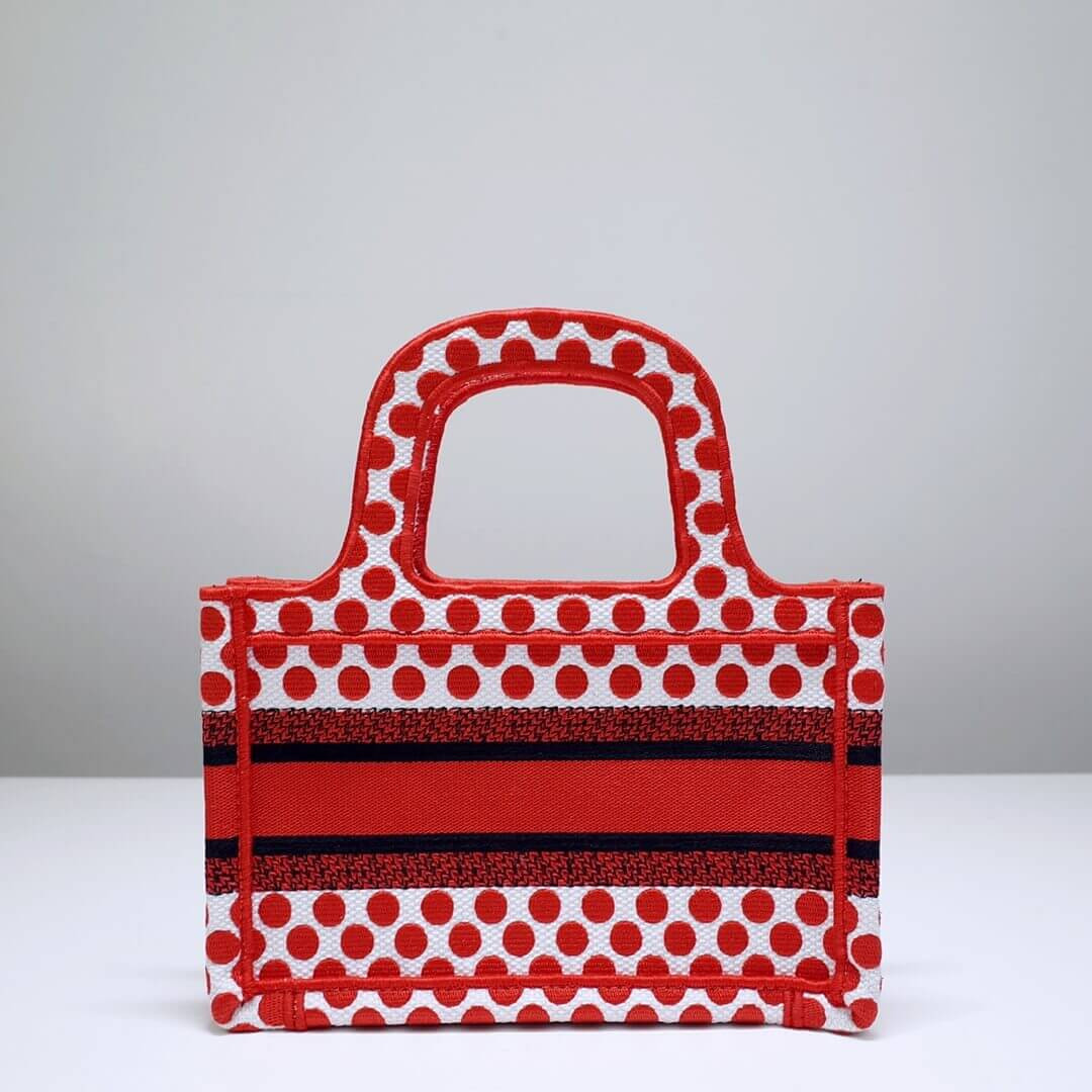 Dior Polkadot Dioramour Mini Book Tote Bag S5475