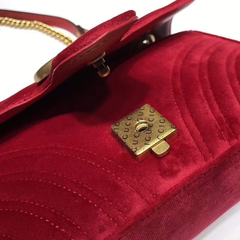 Gucci GG Marmont Velvet Shoulder Bag 446744