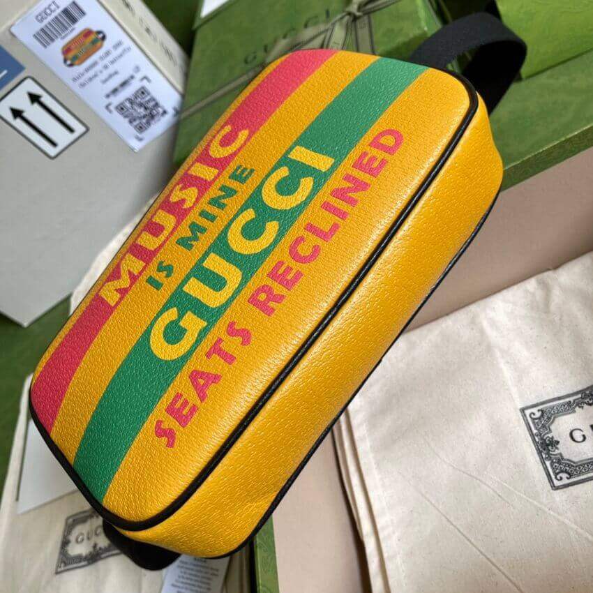 Gucci 100 Belt Bag In Yellow Leather 602695