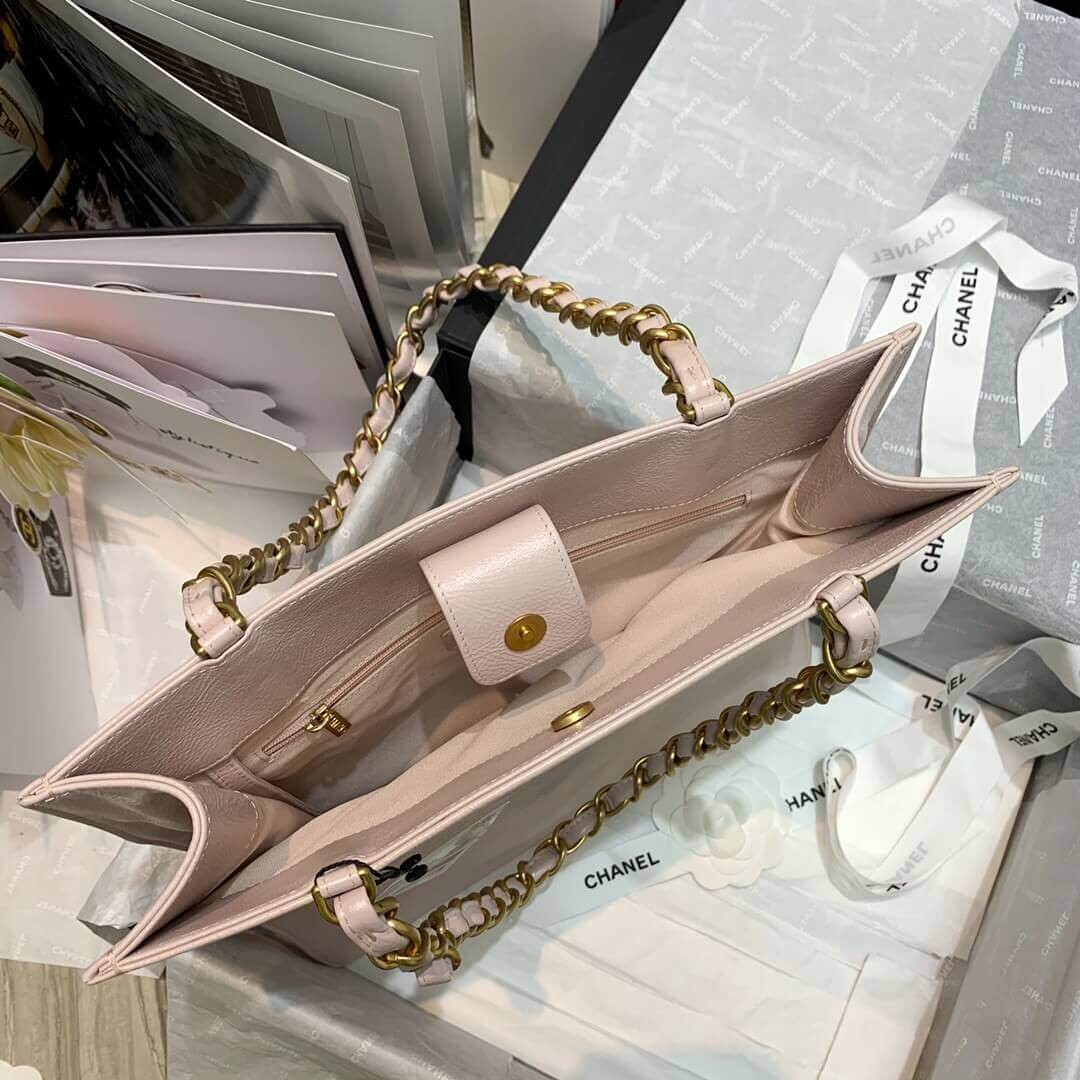 Chanel Shiny Aged Calfskin Shopping Bag AS1945