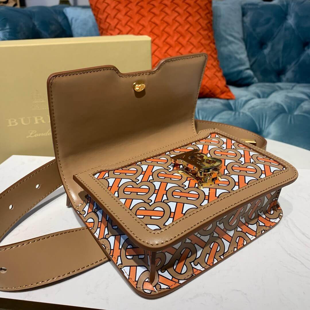 Burberry Belted Monogram Lambskin TB Bag 80171091