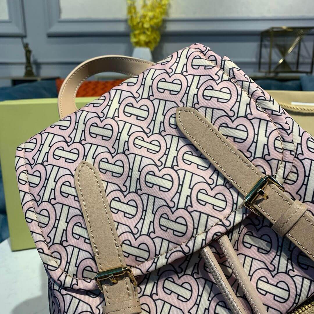 Burberry The Medium Rucksack in Monogram Print Nylon 80116391
